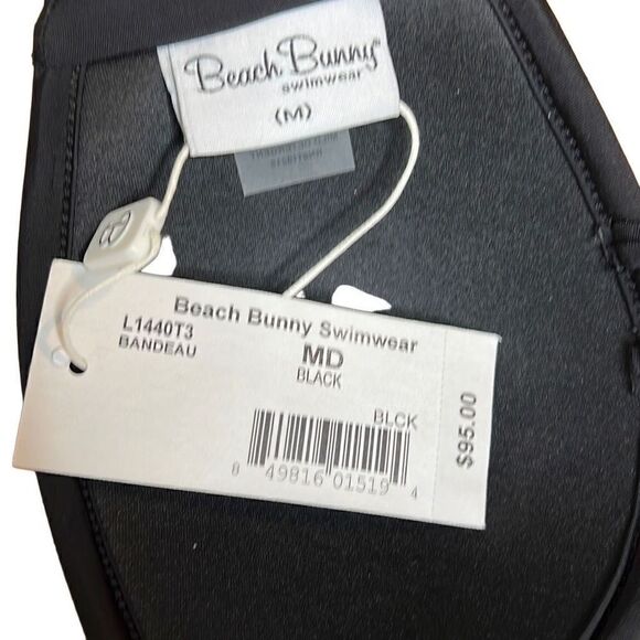 NWT Beach Bunny Sheer Lucky Bandeau Top Swim - Picture 9 of 13